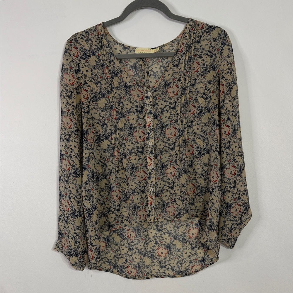 Pins and Needles Button Down Blouse